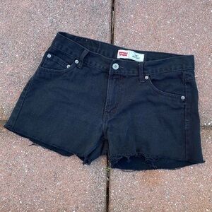 Levi's Women's Black Denim Shorts